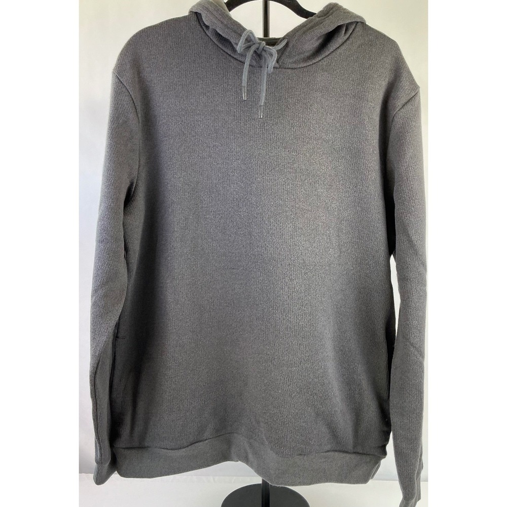 Goodfellow Co Mens Gray Textured Hoodie Pullover Long Sleeve Casual‎ Size L